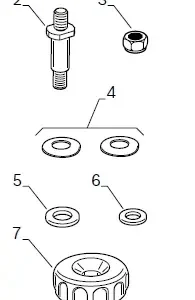 Halter für Klebegewichtspule| MT Zero 6 & 8