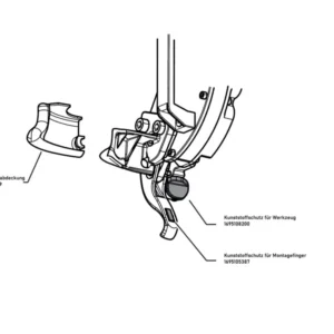 Kunststoffschutzfür hebellosen Montagefinger | MS 650S V8 und MS 670S V8