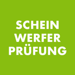 Scheinwerferprüfung